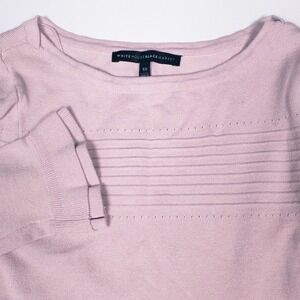 White House Black Market Sweater Knit Pullover Long Sleeve‎ Pink Womens XS